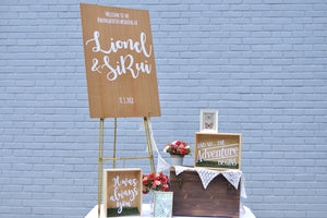Woodland Rustic Welcome Signage